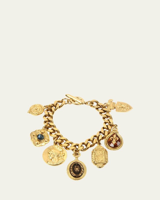 24k Gold Plated Multicolor Chain Bracelet